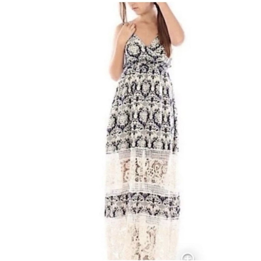 Sunday In Brooklyn Anthropologie Maxi Sundress Balletcore Coquette Romantic L